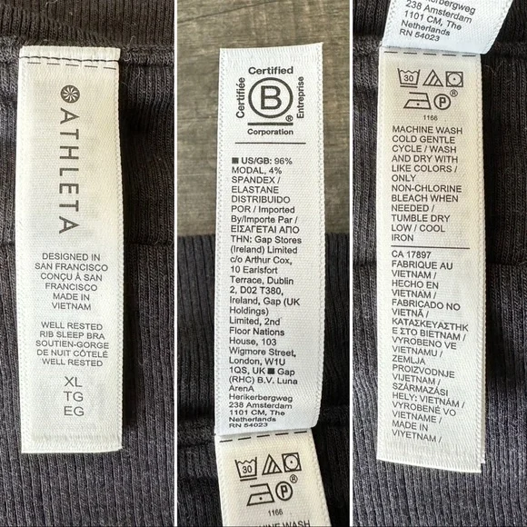 Athleta Well Rested Rib Sleep Bra - Picture 4 of 4